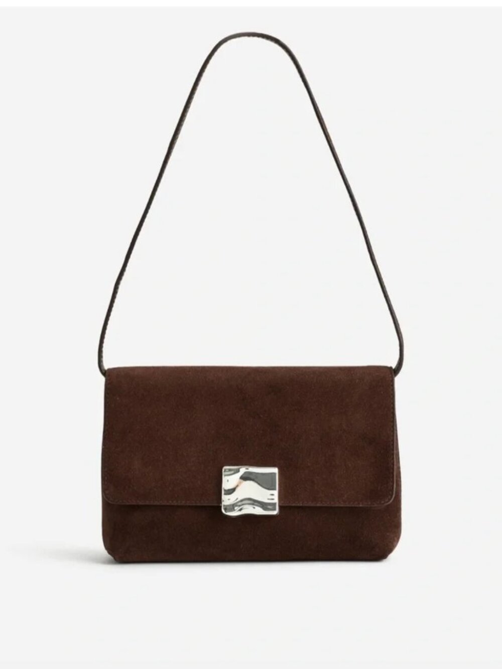 Madewell x AGMES Lennox Bag in Boss Italian suede clutch crossbody